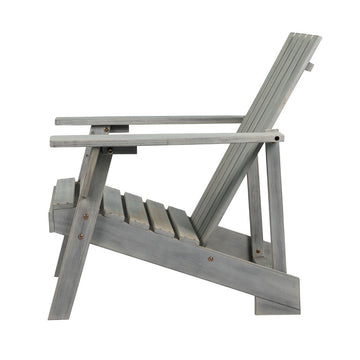 Irving Outdoor Patio Modern Acacia Wood Adirondack Chair - JONATHAN Y
